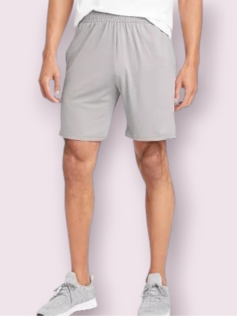 All In Motion Active Gray Drawstring Training Shorts with Pockets